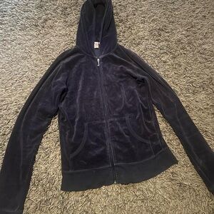 Juicy Couture Velvet Zip-Up Hoodie!